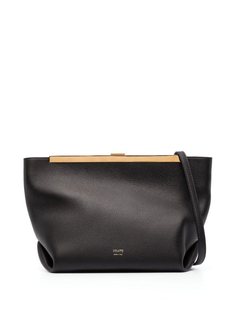 Black Augusta Leather Crossbody Bag