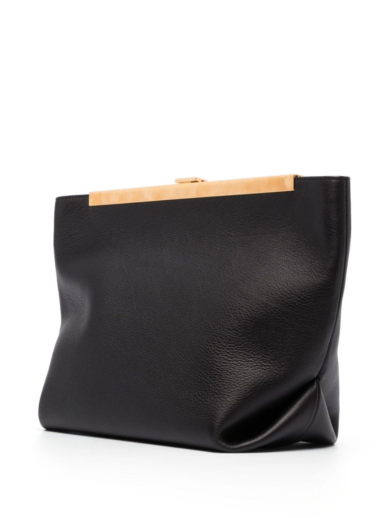 Black Augusta Leather Crossbody Bag