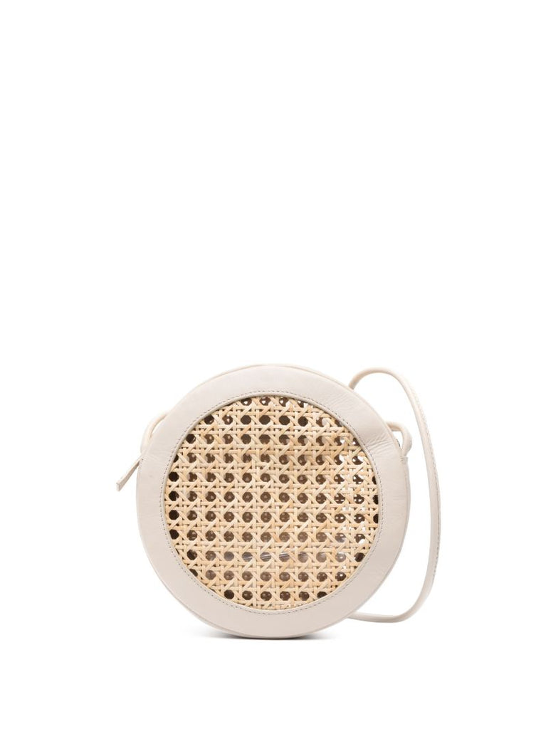 Neutral Rattan Cross Body Bag