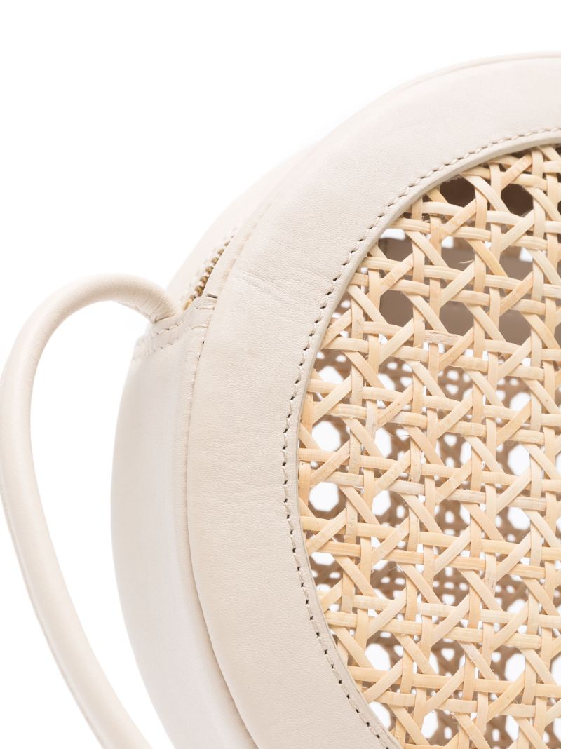 Neutral Rattan Cross Body Bag