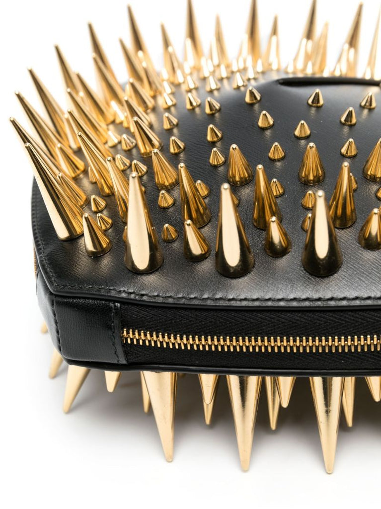 Black Le Coeur Spiked Leather Bag