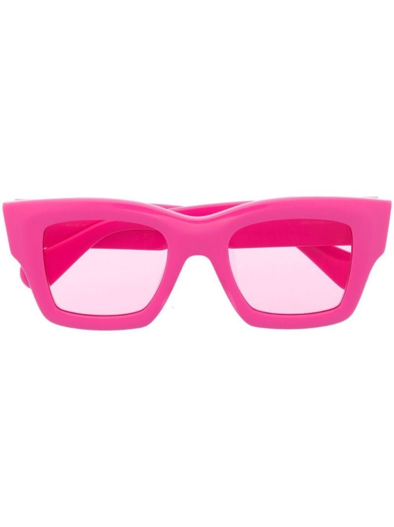 Pink Les Lunettes Baci Square Sunglasses