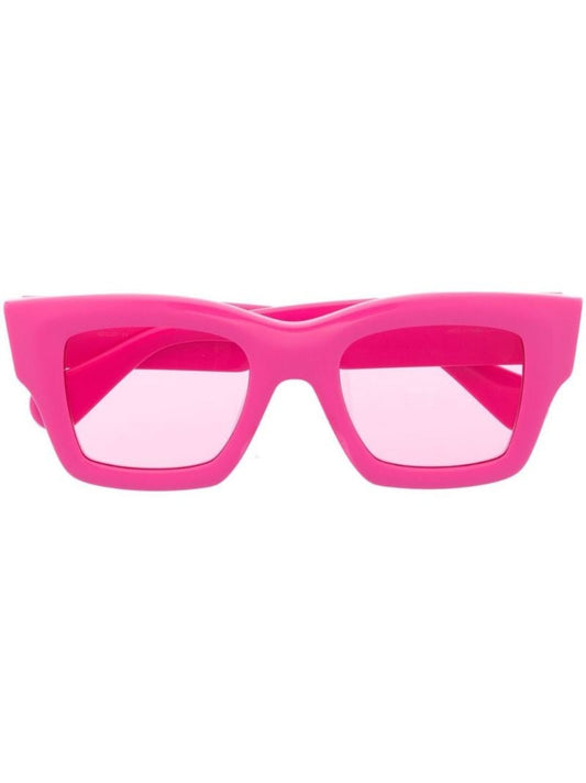 Pink Les Lunettes Baci Square Sunglasses