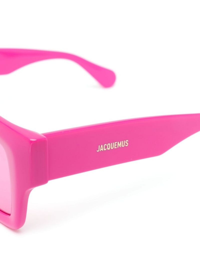 Pink Les Lunettes Baci Square Sunglasses