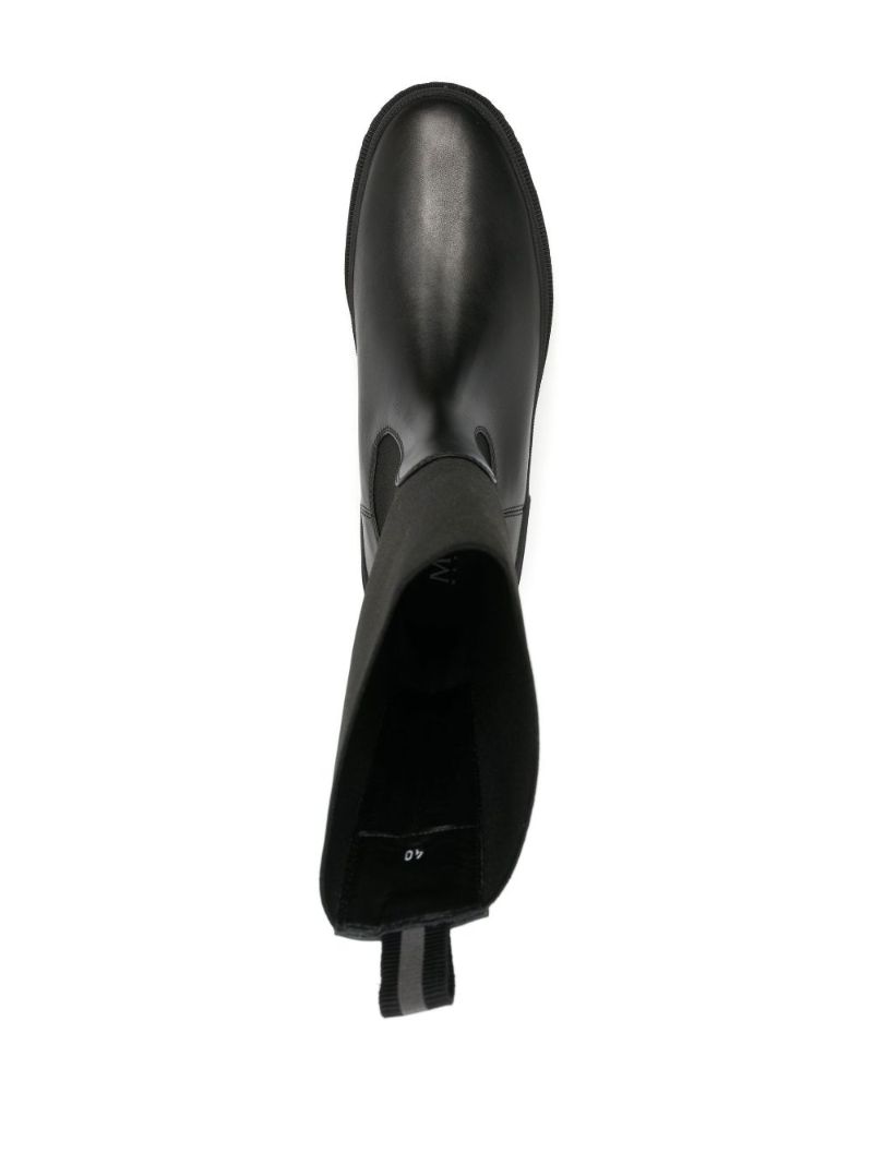 Black Neue Leather Chelsea Boots