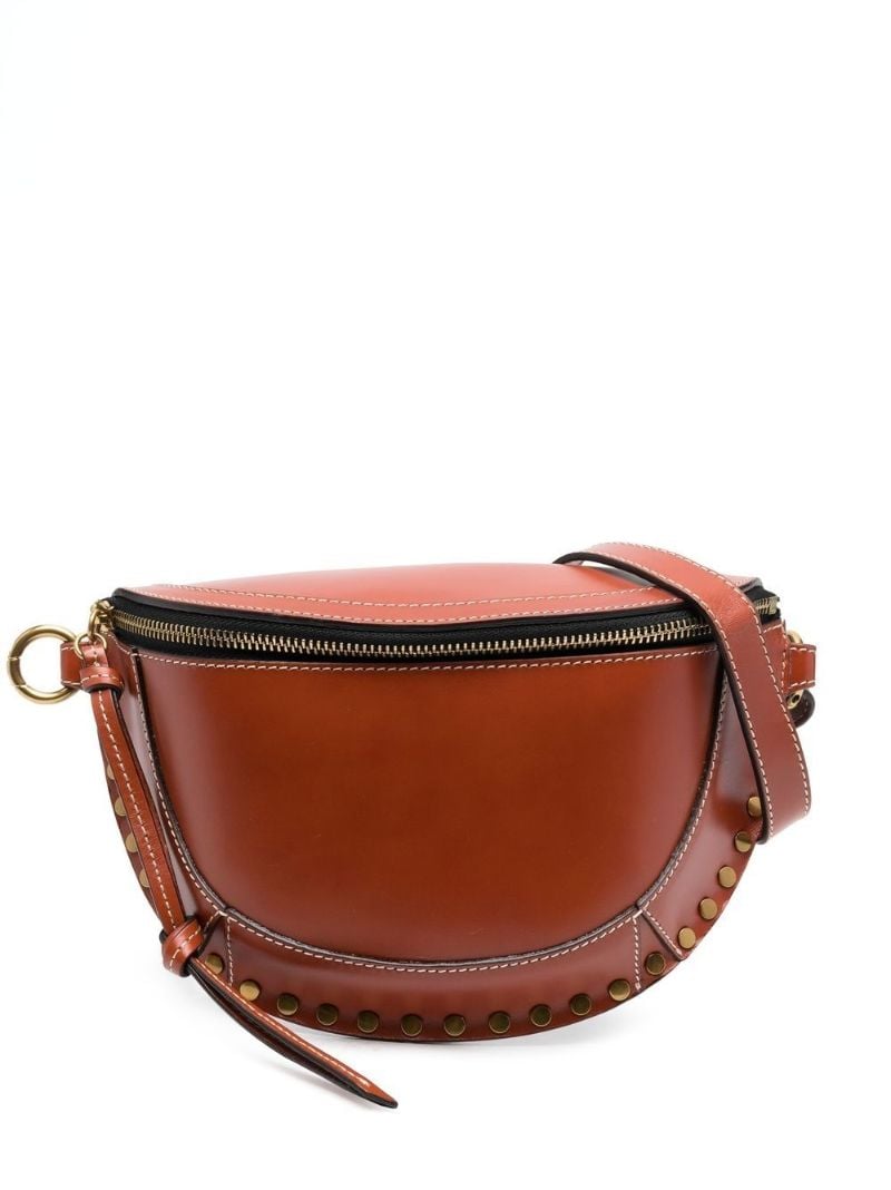 Brown Skano Studded Leather Belt Bag