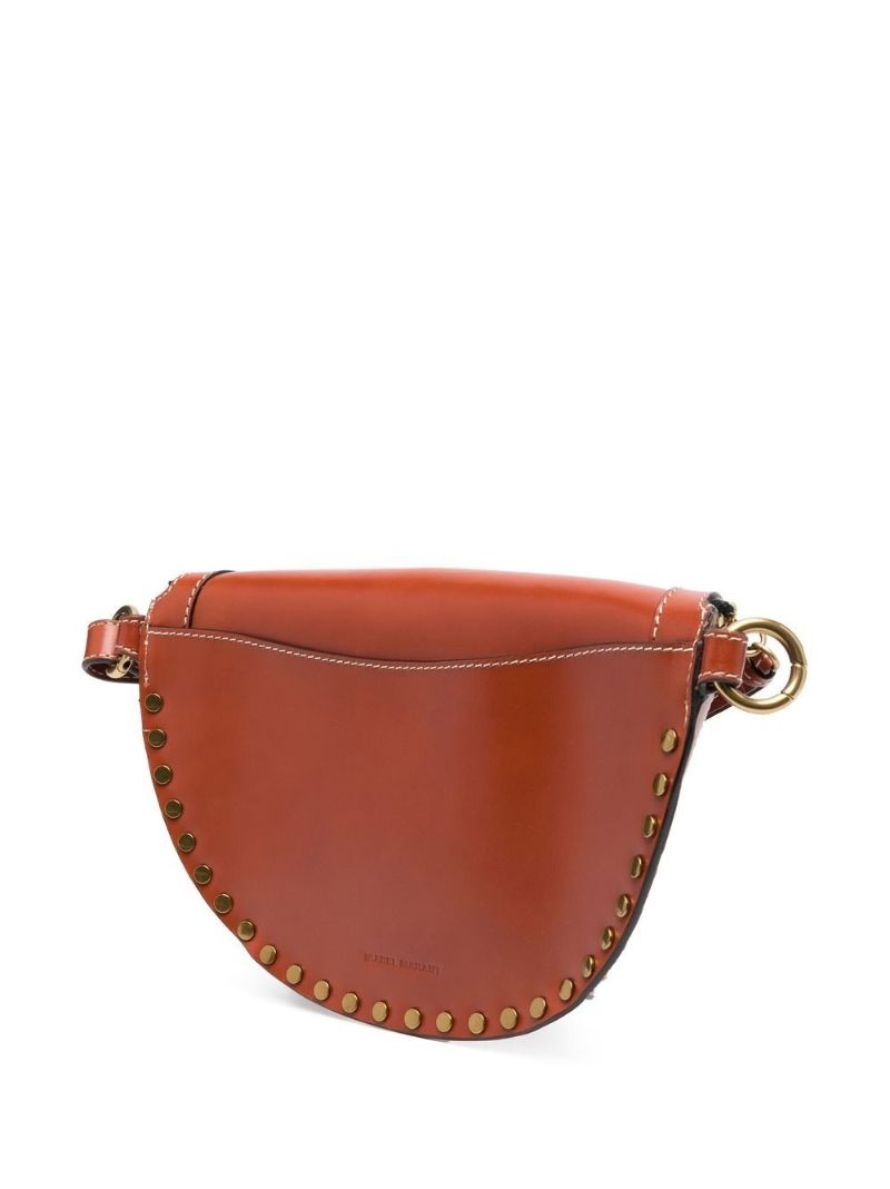 Brown Skano Studded Leather Belt Bag