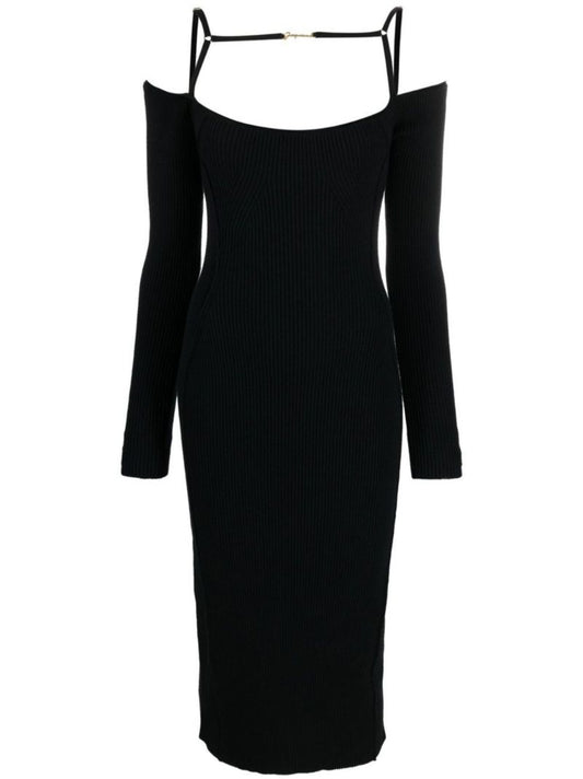 Black La Robe Sierra Midi Dress