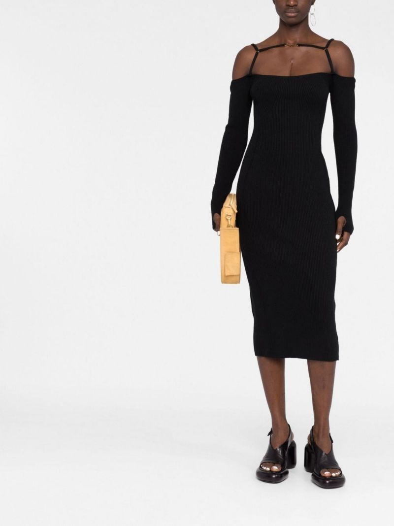 Black La Robe Sierra Midi Dress