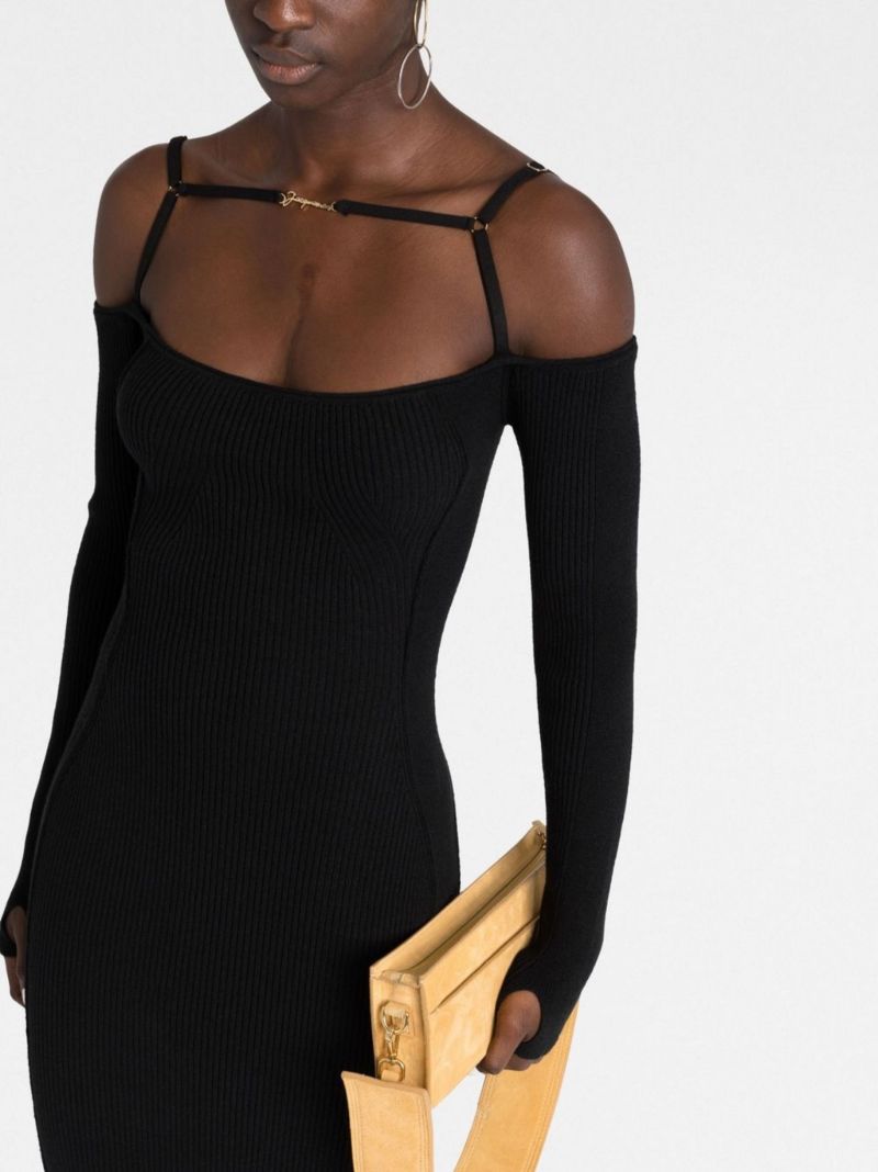 Black La Robe Sierra Midi Dress