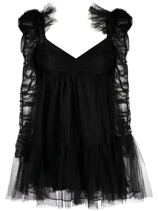 Abito Tulle Ruched Mini