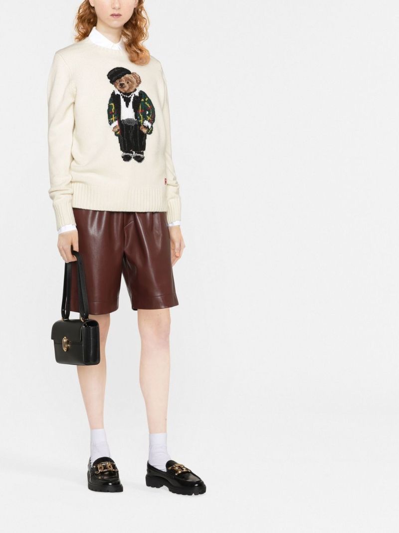 Neutral Polo Bear Wool Sweater