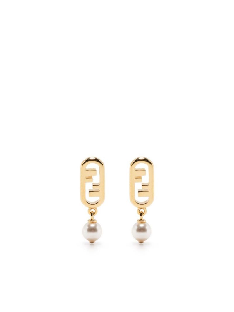 Gold-tone O'lock Drop Earrings