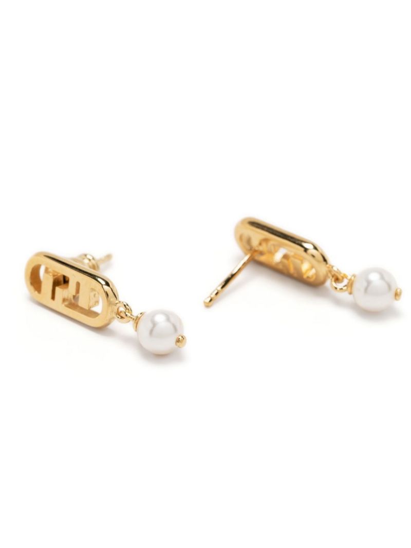 Gold-tone O'lock Drop Earrings
