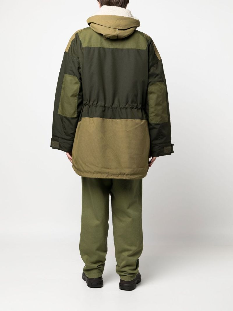 Green Ganeri Padded Coat