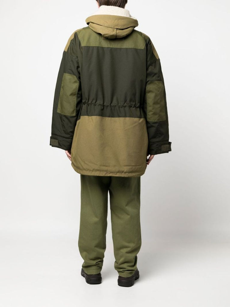 Green Ganeri Padded Coat