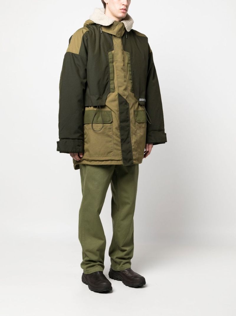 Green Ganeri Padded Coat
