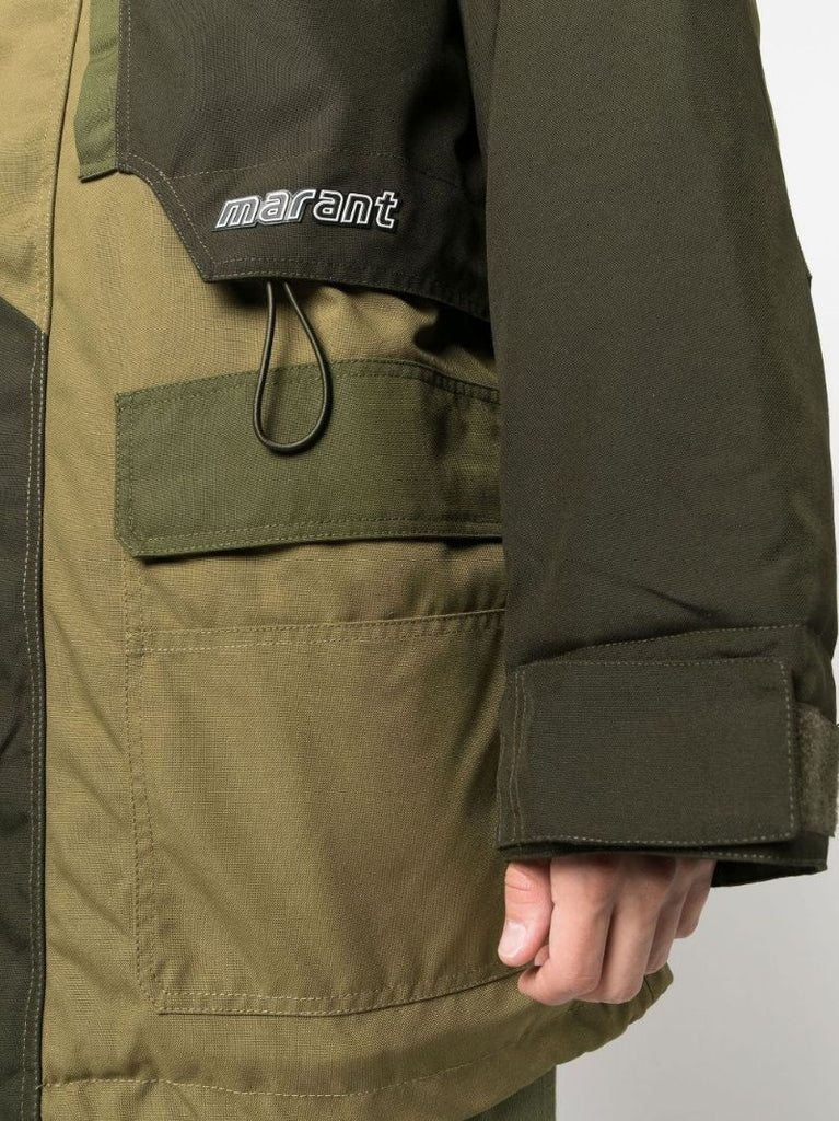 Green Ganeri Padded Coat