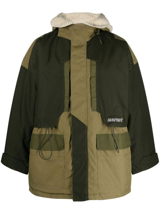 Green Ganeri Padded Coat