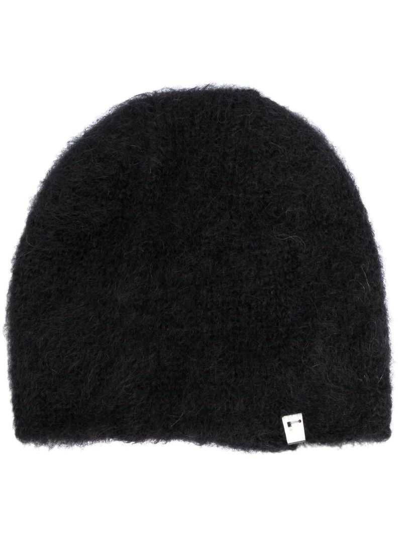 Black Logo Beanie Hat