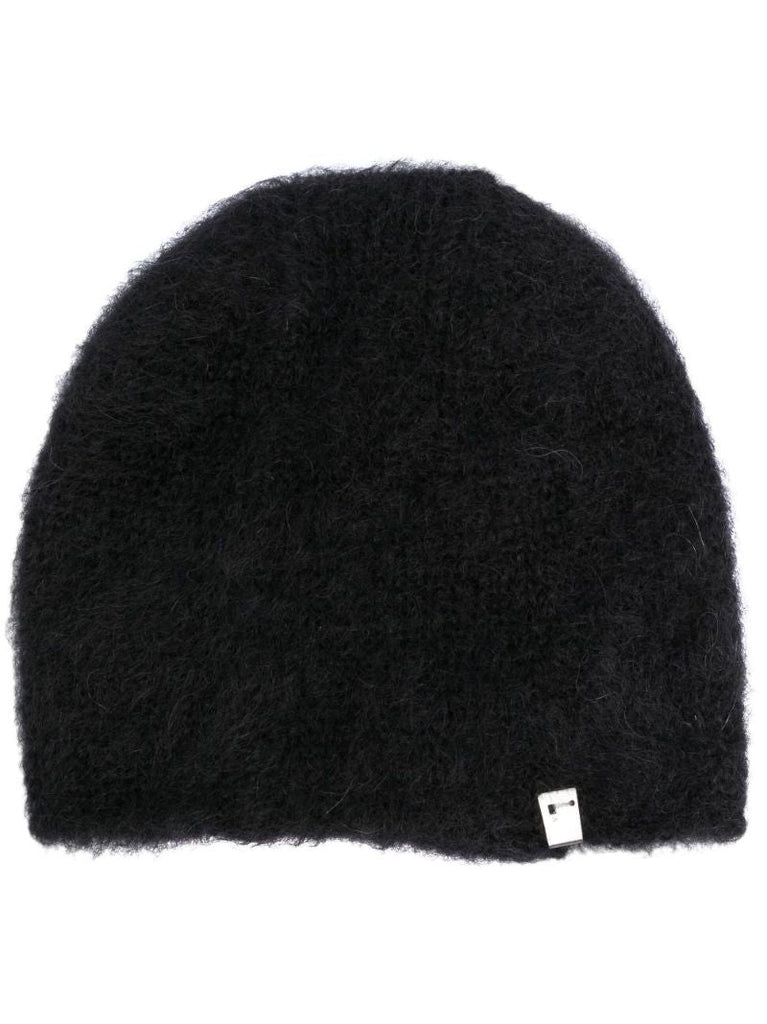 Black Logo Beanie Hat