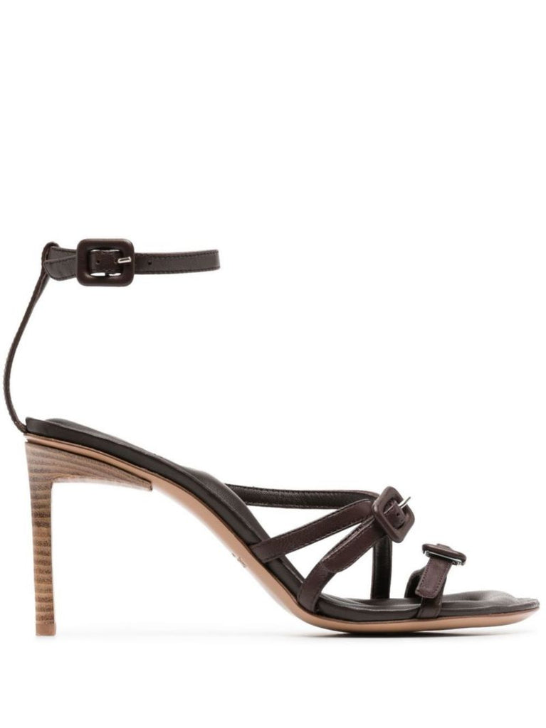 Brown Camargue 80 Leather Sandals