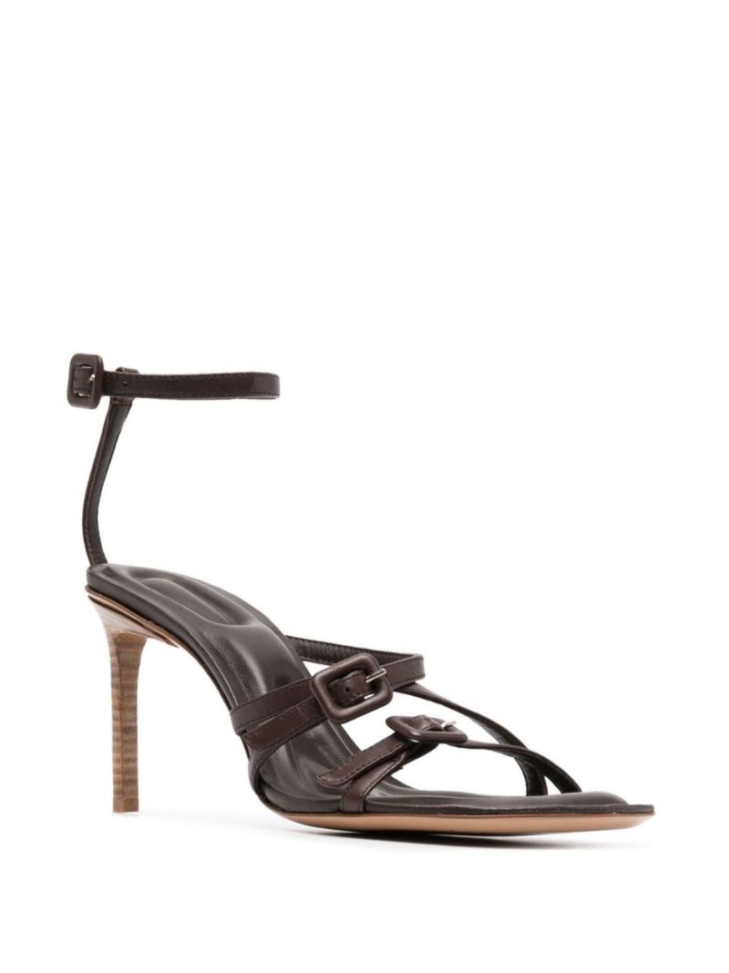 Brown Camargue 80 Leather Sandals