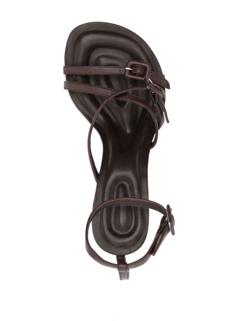Brown Camargue 80 Leather Sandals