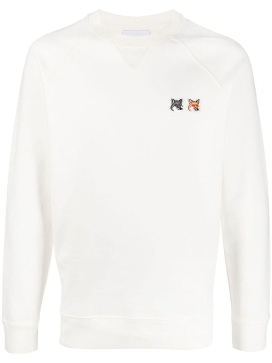 Neutral Double Fox Head Sweatshirt