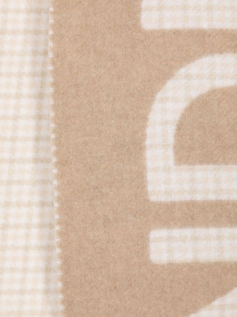 Neutral Logo Check Scarf