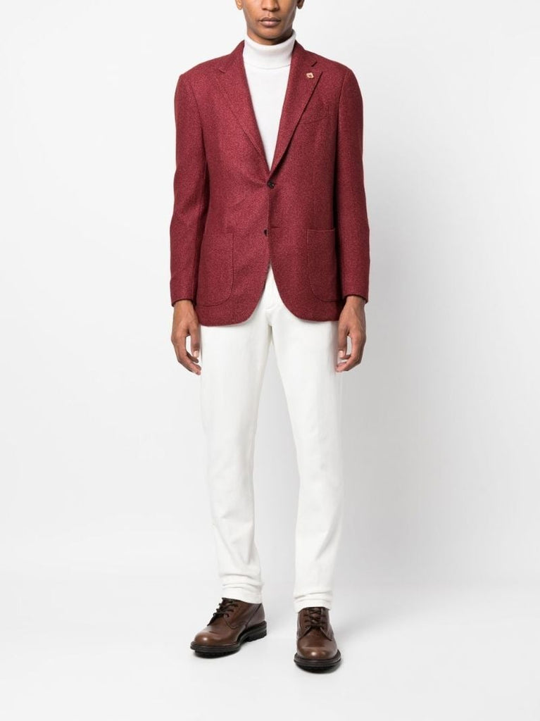 White Pantaloni Cotton Tapered Trousers