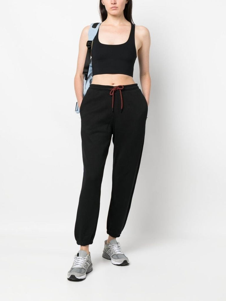 Black Straight-leg Track Pants