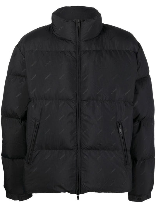 Black Down-filled Padded Coat