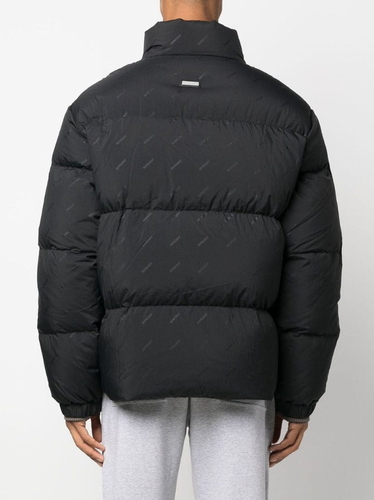 Black Down-filled Padded Coat