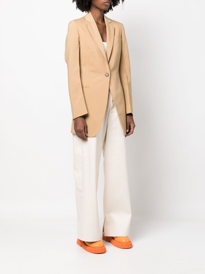 Neutral Single-breasted Blazer