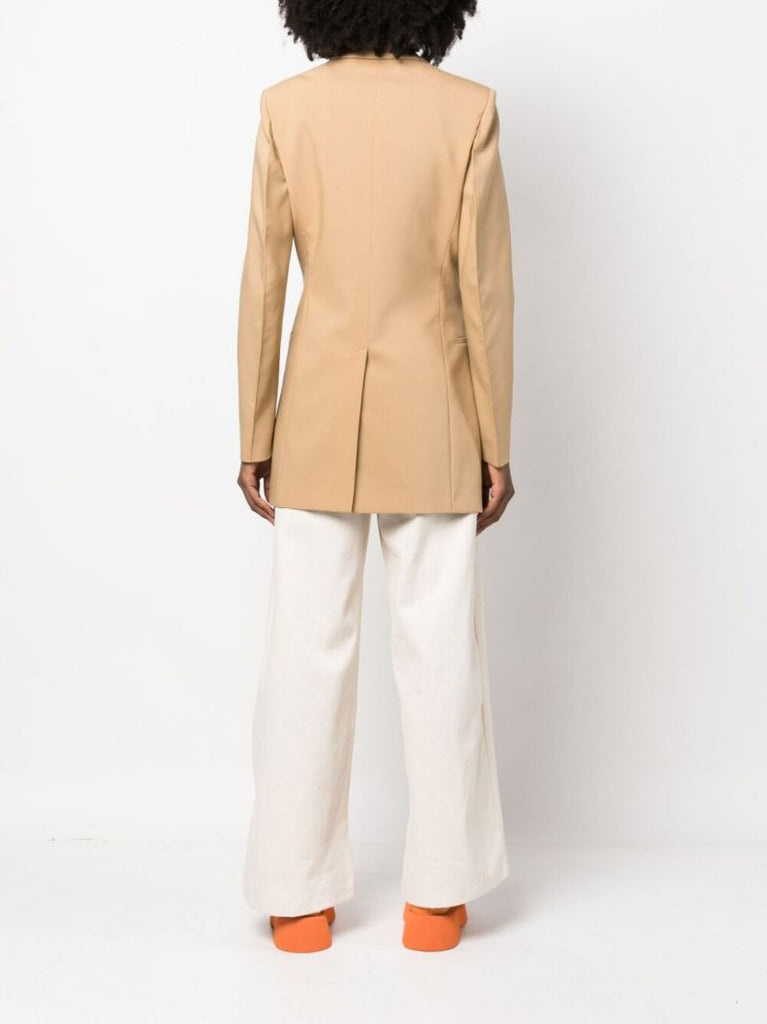 Neutral Single-breasted Blazer
