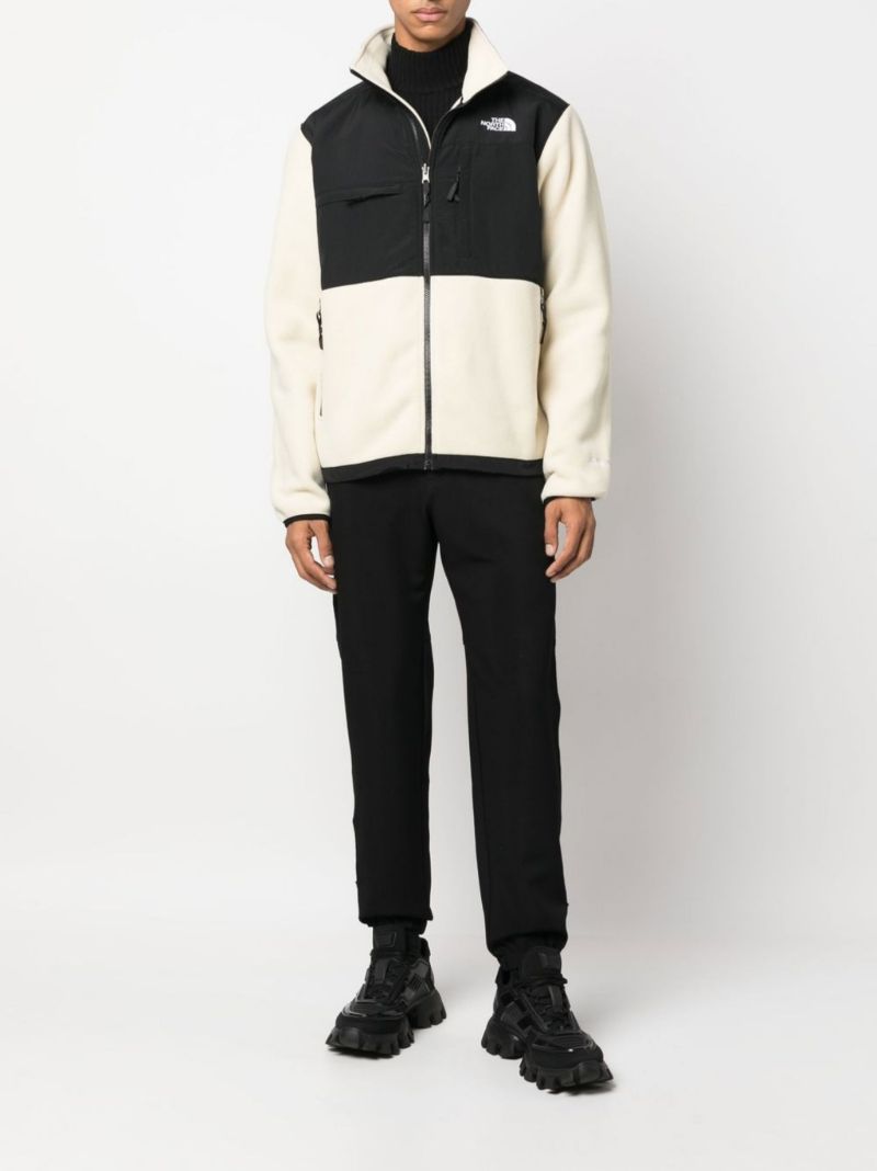 White and Black Denali Fleece Jacket