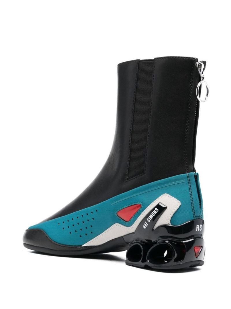 Black Cycloid-4 Leather Ankle Boots