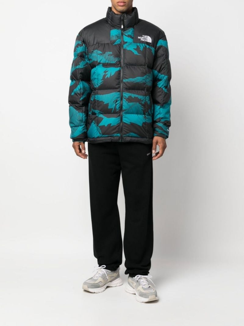 Blue and Black Lhotse Puffer Jacket