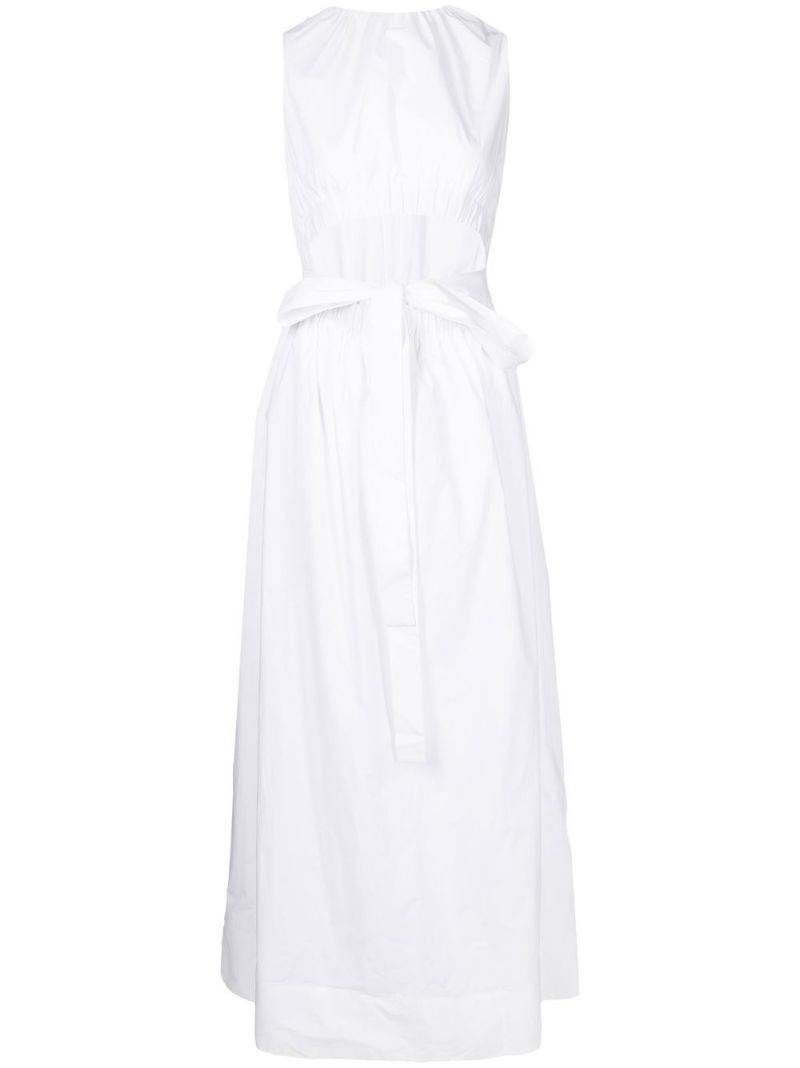 White Dion Cut Out Midi Dress