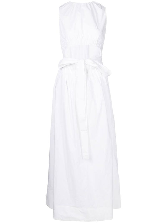 White Dion Cut Out Midi Dress