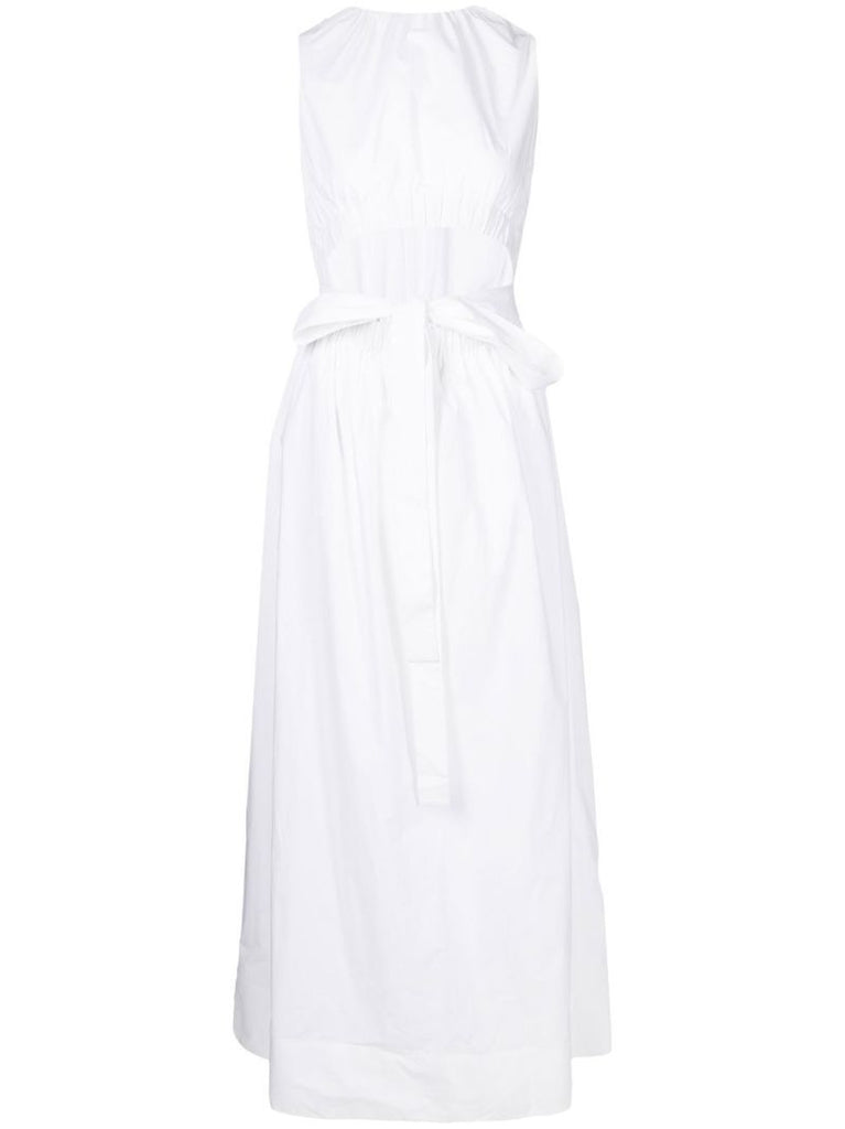 White Dion Cut Out Midi Dress