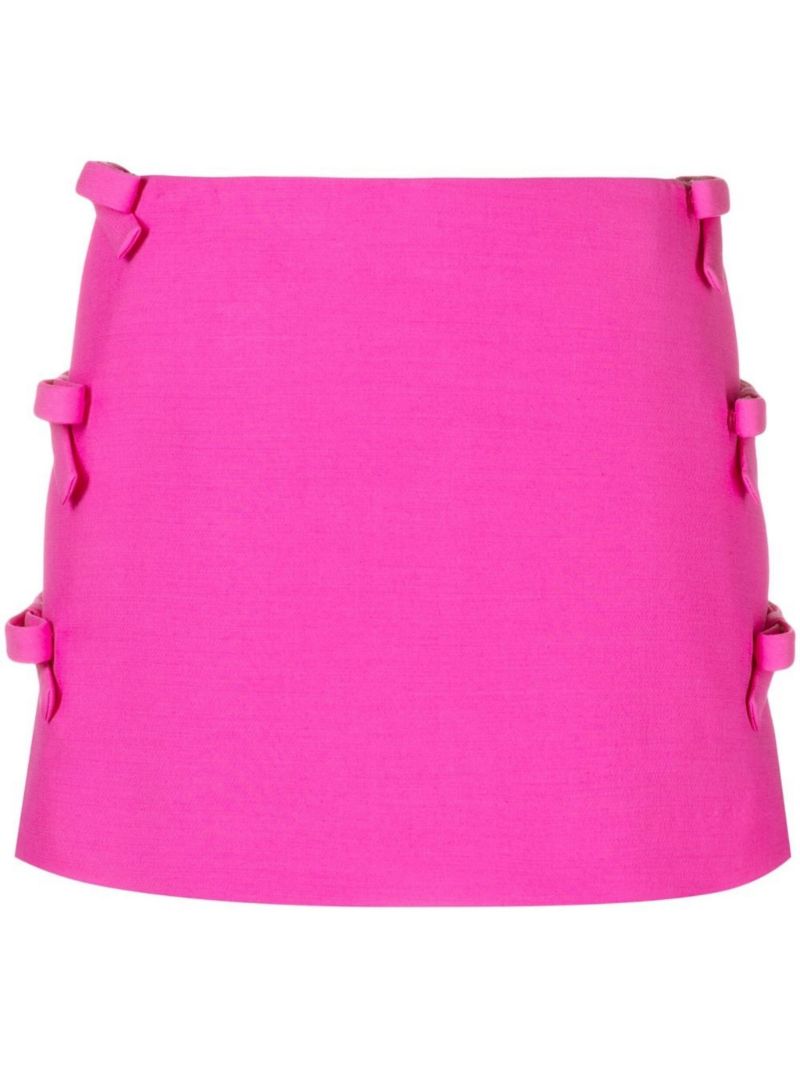 Pink Bow Detail Mini Skort