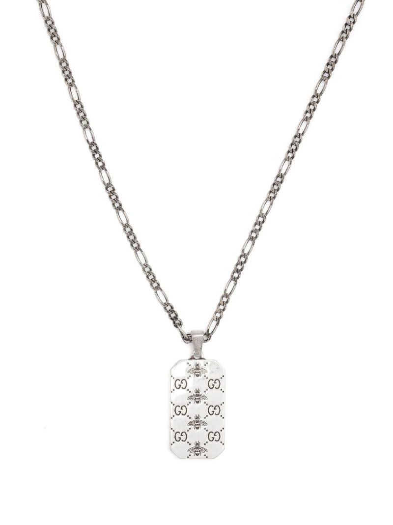 Sterling Silver Gg Bee Pendant Necklace