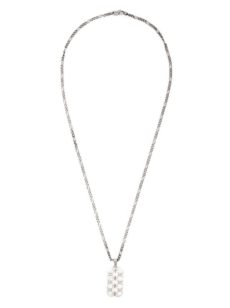 Sterling Silver Gg Bee Pendant Necklace