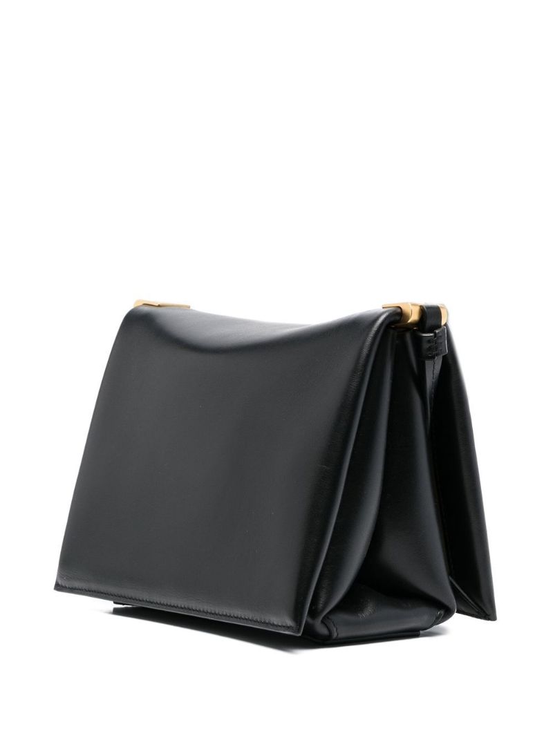 Black Uma Leather Shoulder Bag