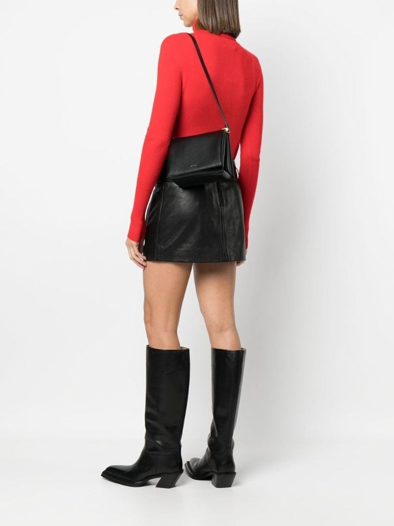 Black Uma Leather Shoulder Bag