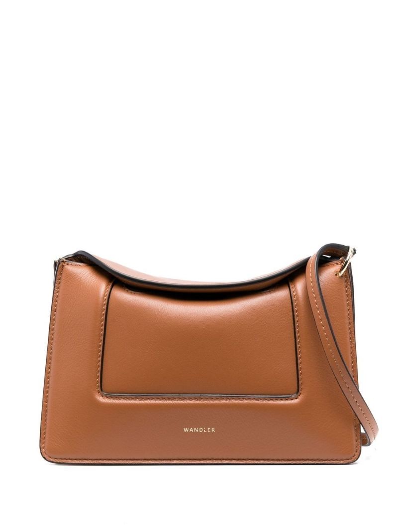 Brown Penelope Mini Leather Shoulder Bag