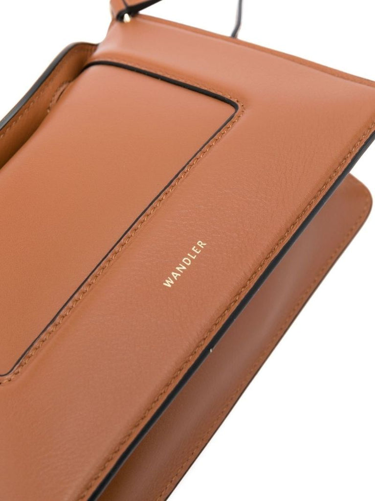 Brown Penelope Mini Leather Shoulder Bag