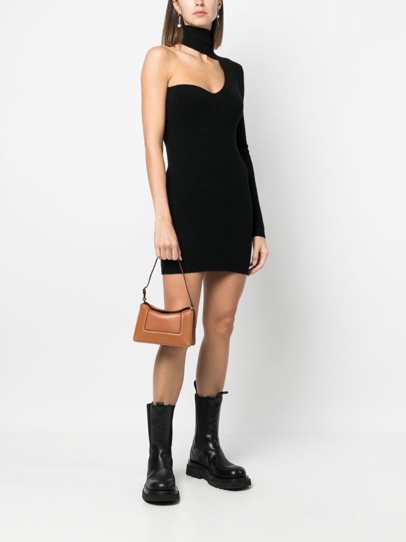 Brown Penelope Mini Leather Shoulder Bag